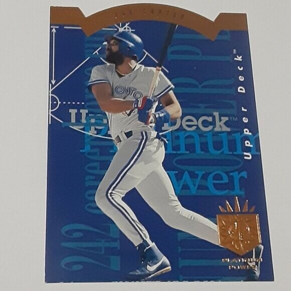 1993 JOE CARTER SP PLATINUM POWER insert #3 Blue Jays Indians Padre Hall of Fame - Picture 1 of 2